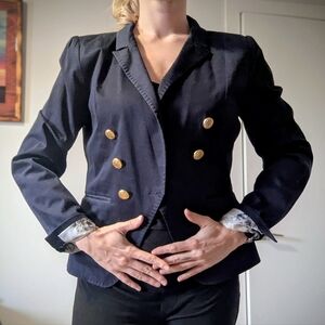 Elegant Dark Blue Women's Blazer